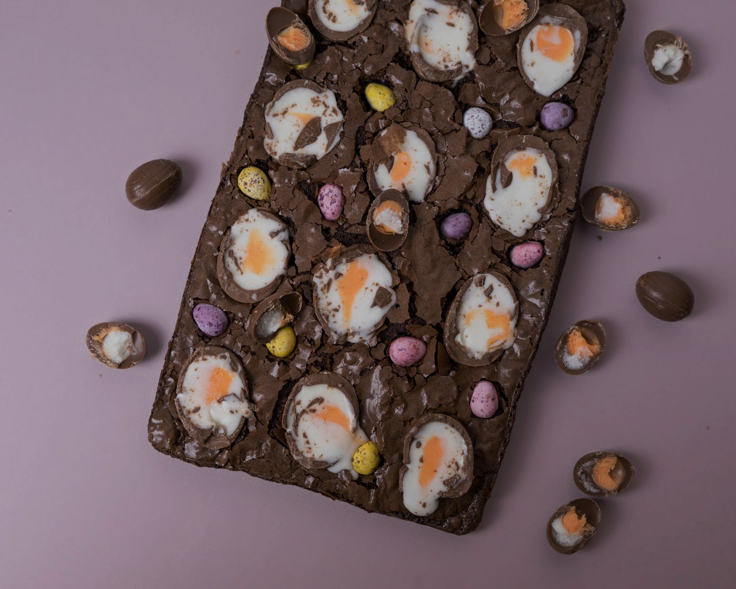 Easter Crème Egg Chocolate Brownies Overt Locke Recipes